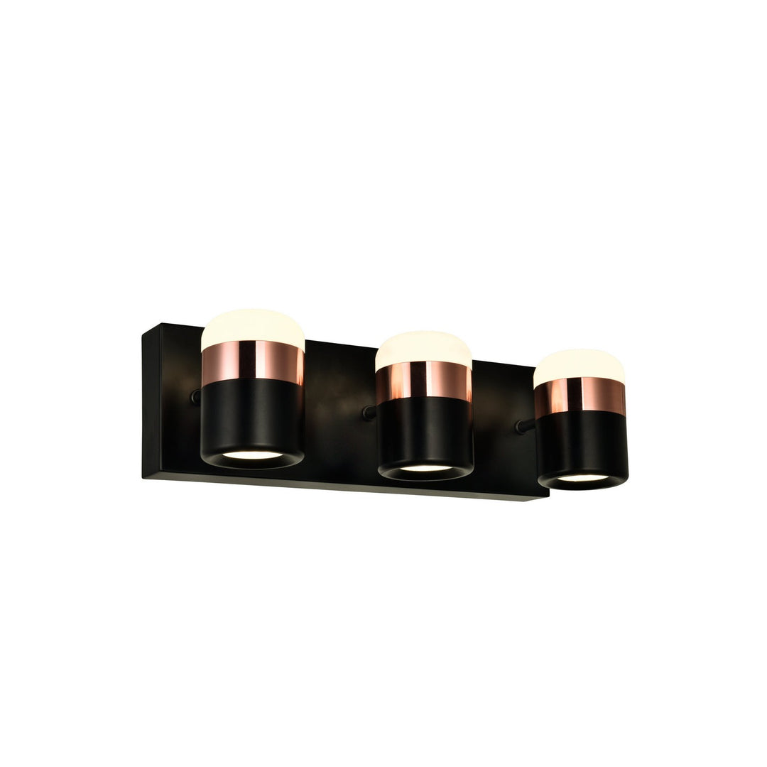 CWI Moxie 1147w16-3-101 Bath Vanity Light 16 in. wide - Black