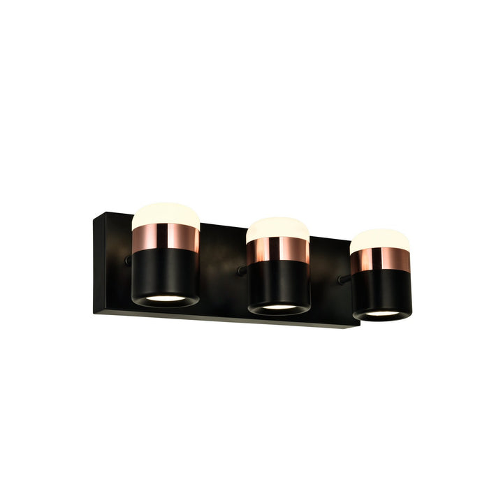 CWI Moxie 1147w16-3-101 Bath Vanity Light 16 in. wide - Black