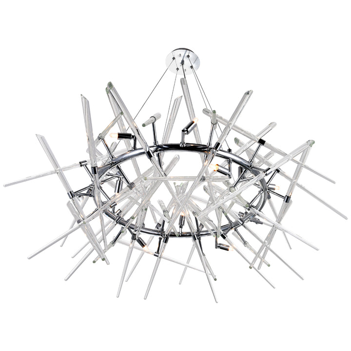 CWI Icicle 1154p42-12-601-r Chandelier Light - Chrome