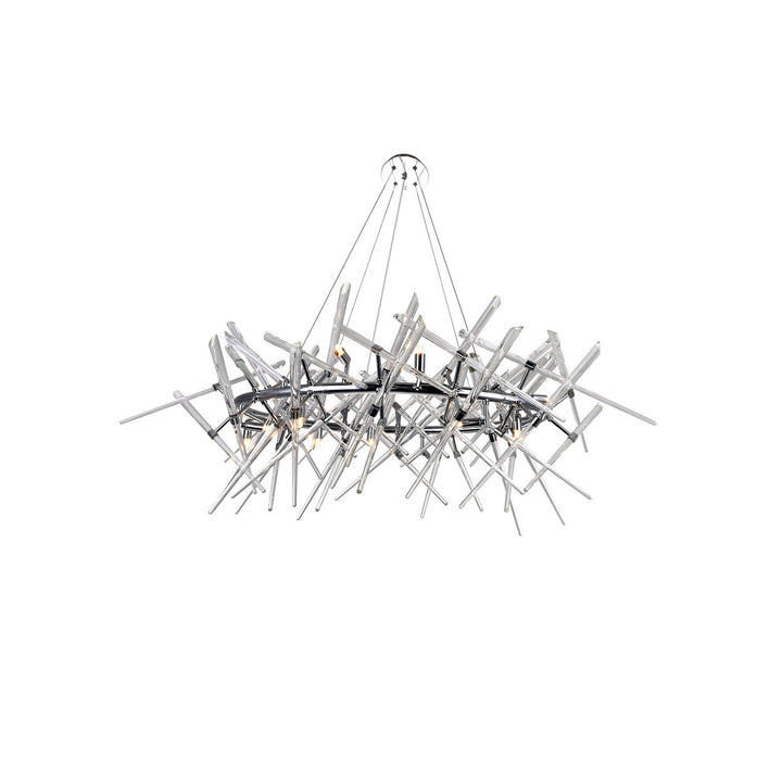 CWI Icicle 1154p43-12-601-o Chandelier Light - Chrome