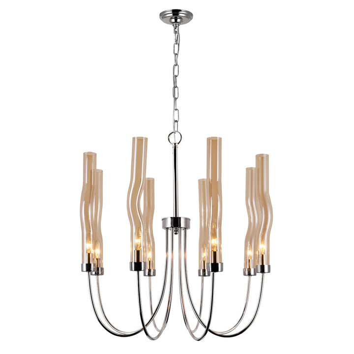 CWI Meduse 1203p21-8-613 Chandelier Light - Polished Nickel