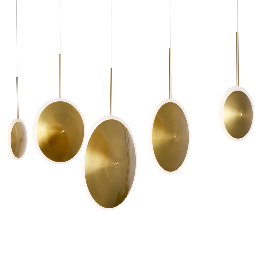 CWI Ovni 1204p43-5-625 Pendant Light - Brass
