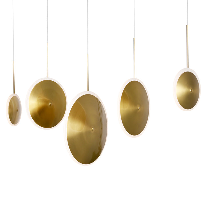 CWI Ovni 1204p43-5-625 Pendant Light - Brass