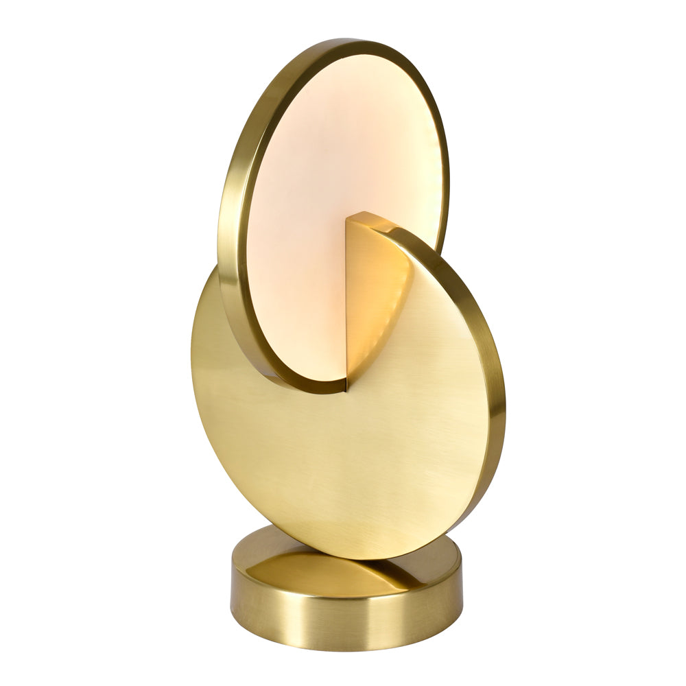 Cwi Lighting 1206T10-1-629 Modern Tranche Lamp Brushed Brass