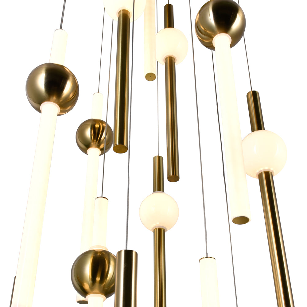 CWI Baton 1208p20-7-625 Pendant Light - Brass