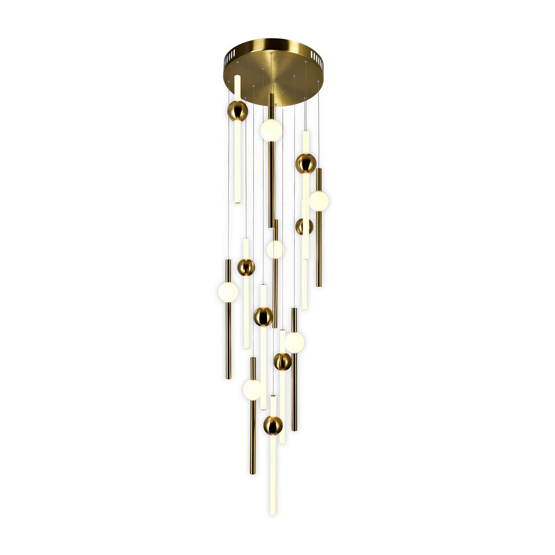 CWI Baton 1208p32-13-625 Pendant Light - Brass