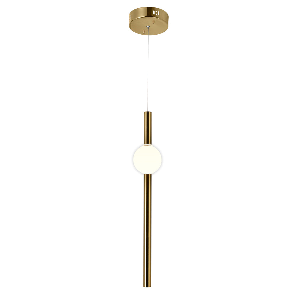 CWI Baton 1208p6-1-625 Pendant Light - Brass