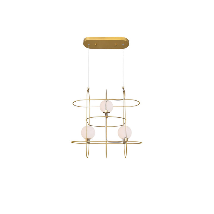 CWI Orbit 1209p20-3-169 Chandelier Light - Medallion Gold
