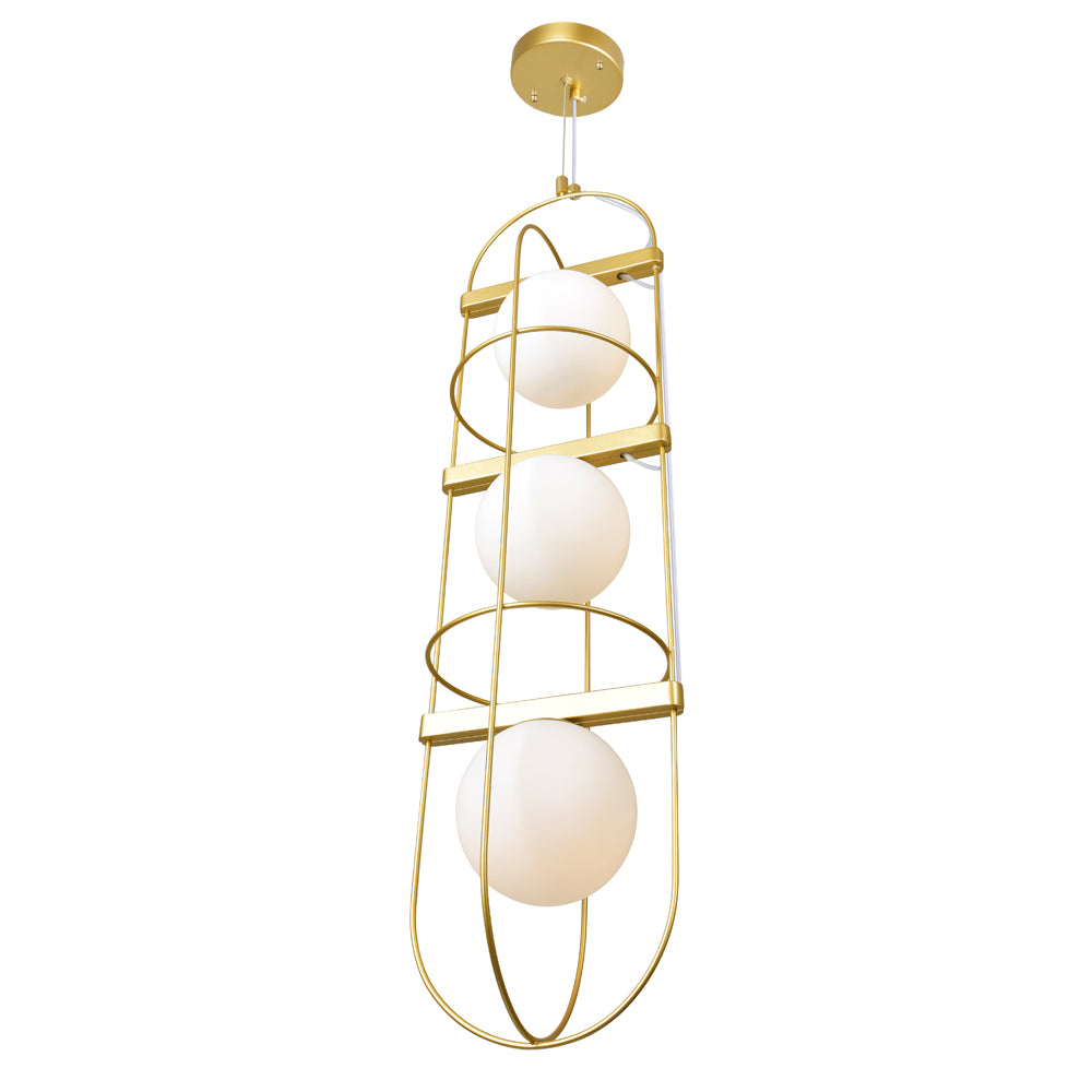 CWI Orbit 1209p7-3-169 Pendant Light - Medallion Gold
