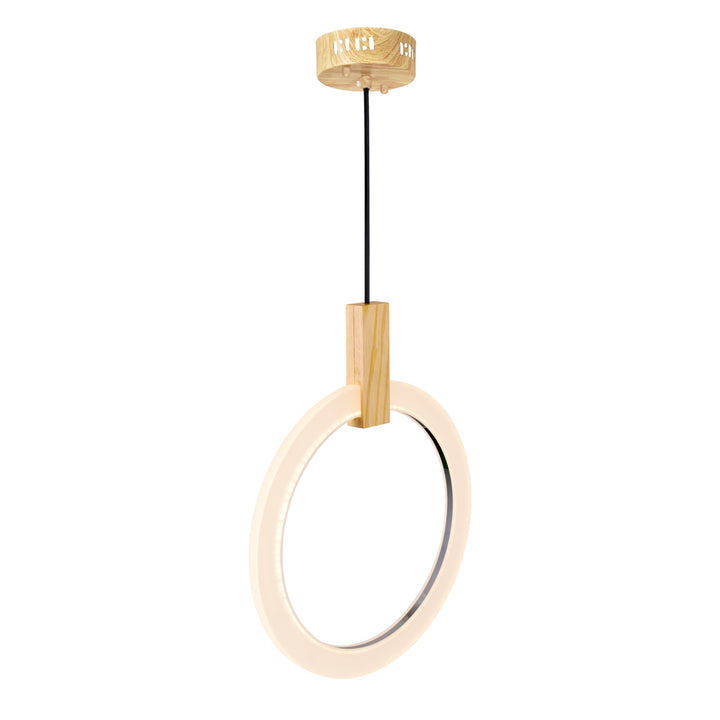 CWI Anello 1214p16-1-236 Pendant Light - White Oak