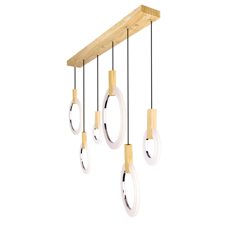CWI Anello 1214p52-6-236-rc Pendant Light - White Oak