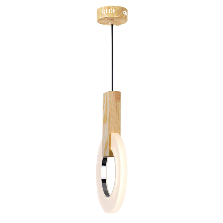 CWI Anello 1214p8-1-236 Pendant Light - White Oak