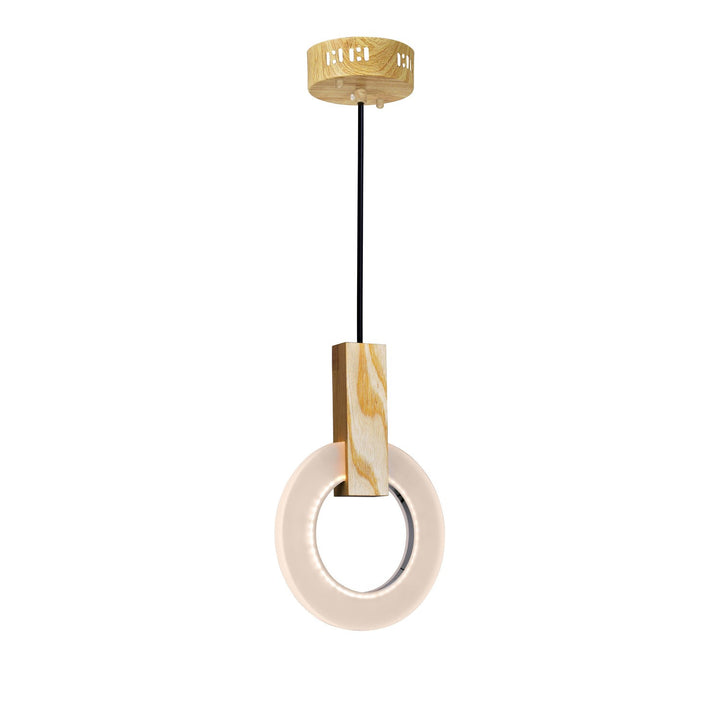 CWI Anello 1214p8-1-236 Pendant Light - White Oak