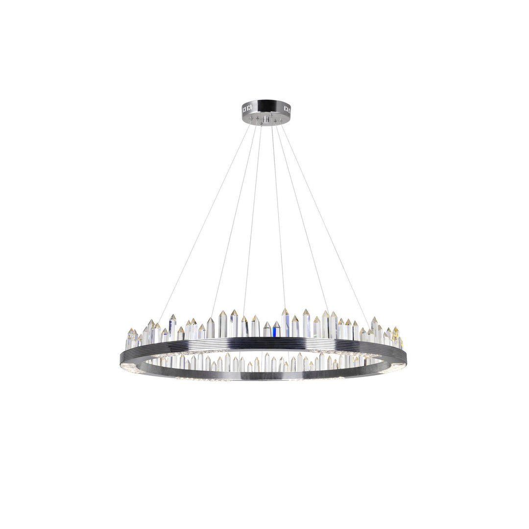 CWI Agassiz 1218p40-613 Chandelier Light - Polished Nickel