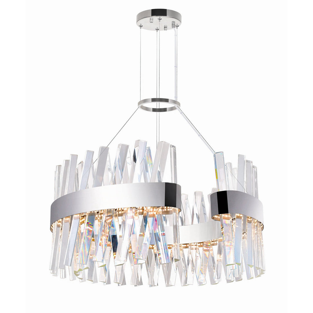 CWI Glace 1220p24-601-c Chandelier Light - Chrome