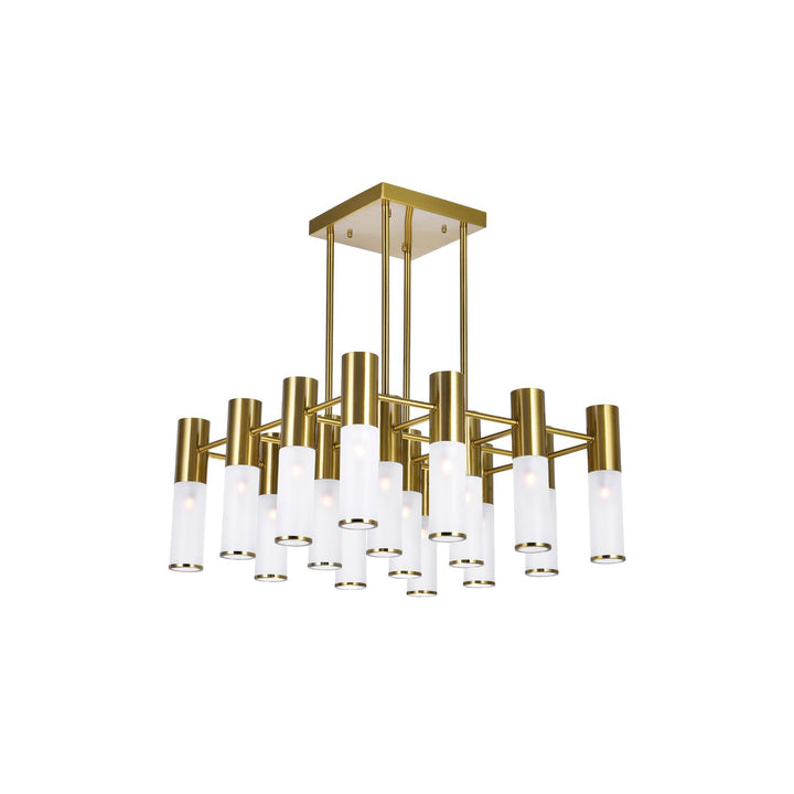 CWI Pipes 1221p20-16-625 Chandelier Light - Brass