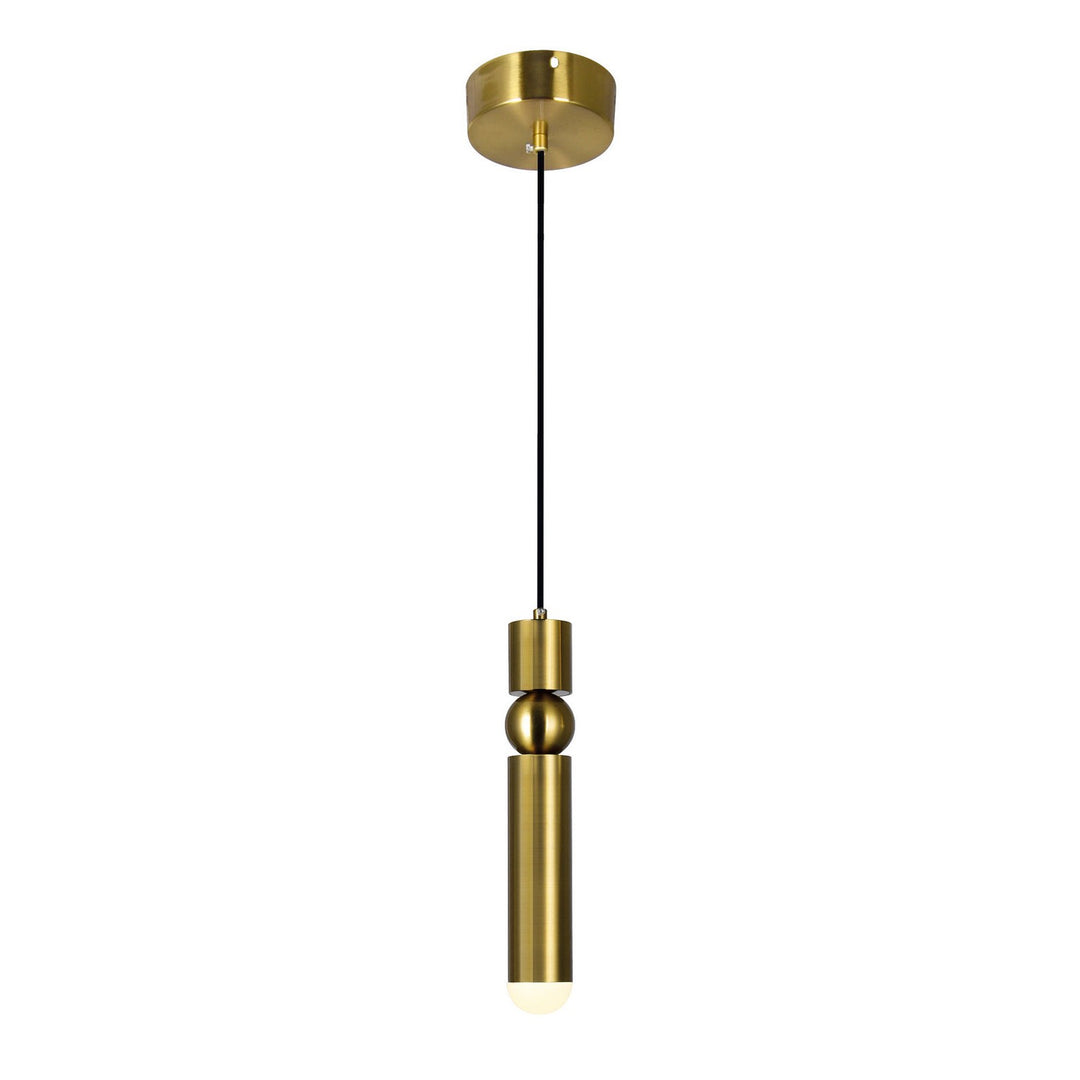 CWI Chime 1225p5-1-625 Pendant Light - Brass