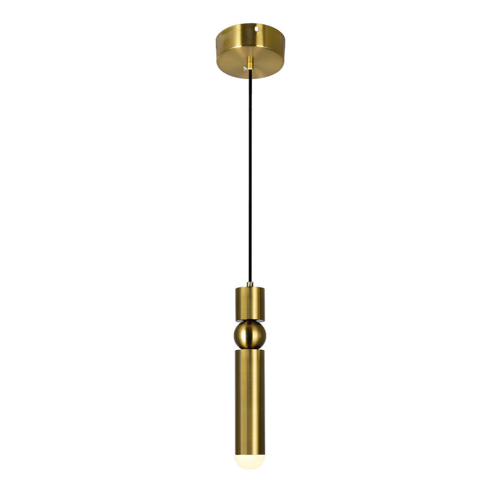CWI Chime 1225p5-1-625 Pendant Light - Brass