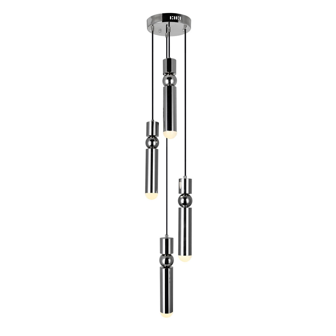 CWI Chime 1225p9-4-613 Pendant Light - Polished Nickel