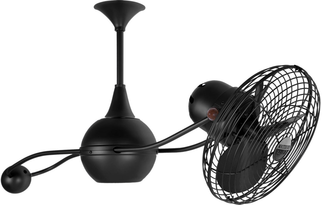 Matthews Fan Company Brisa 2000 B2K-BK-MTL Ceiling Fan 13 - Matte Black, Black/