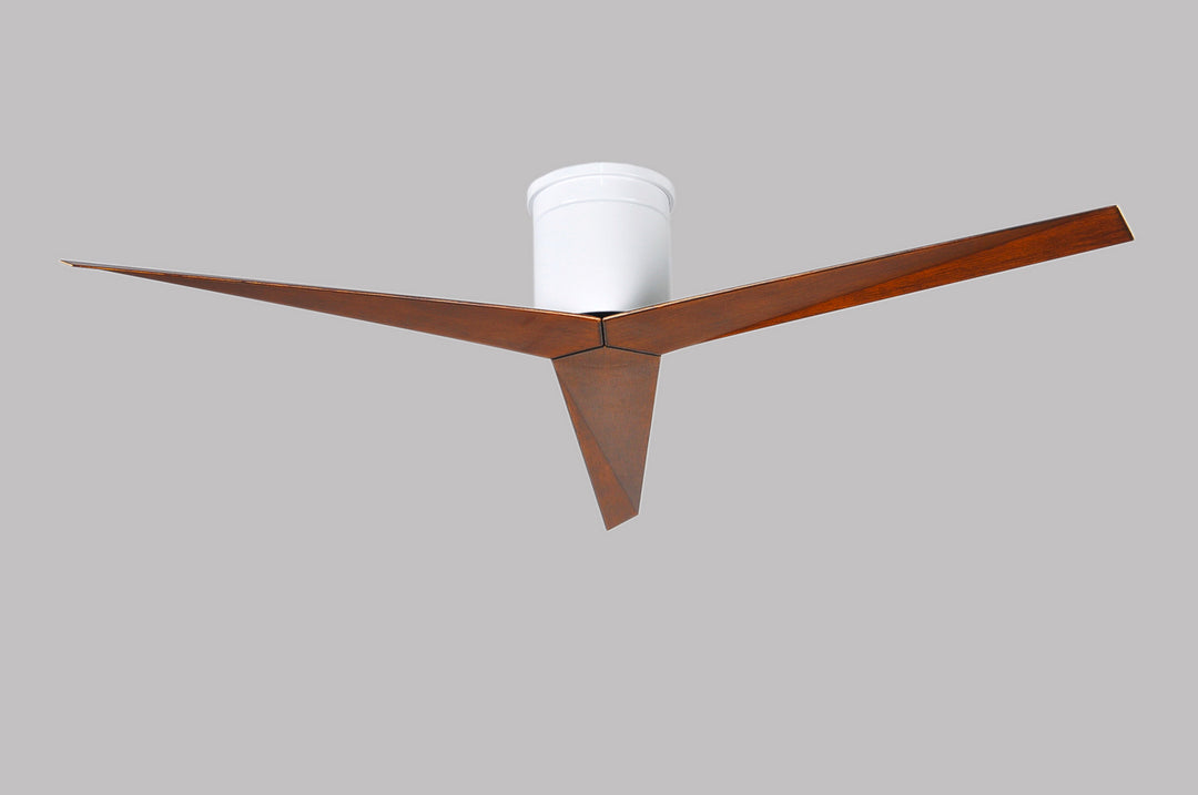 Matthews Fan Company Eliza EKH-WH-WN Ceiling Fan 56 - Gloss White, Walnut Tone/