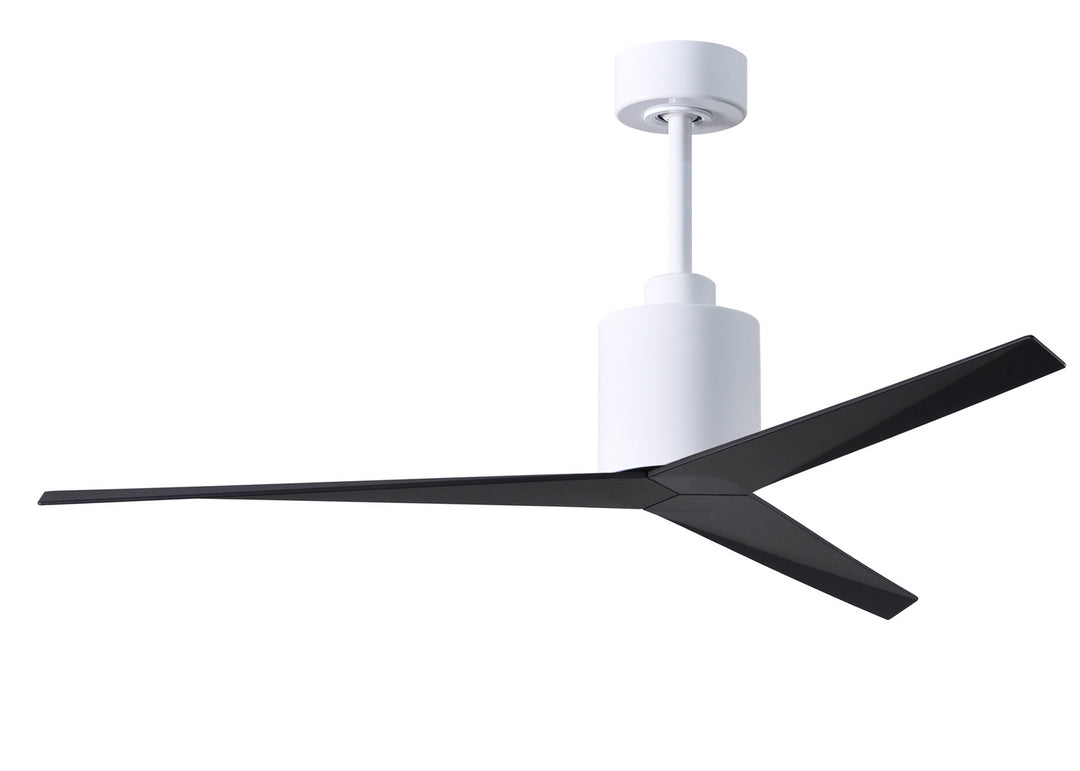 Matthews Fan Company Eliza EK-WH-BK Ceiling Fan 56 - Gloss White, Matte Black/