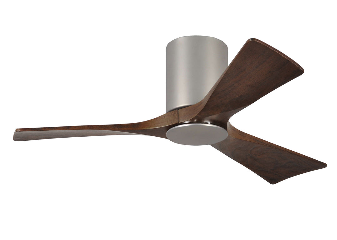 Matthews Fan Company Irene IR3HLK-BN-WA-42 Ceiling Fan 42 - Brushed Nickel, Walnut Tone/