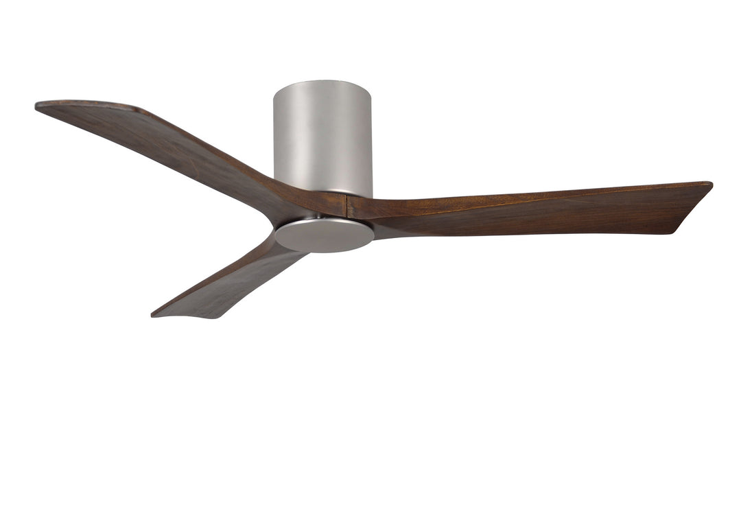 Matthews Fan Company Irene IR3HLK-BN-WA-52 Ceiling Fan 52 - Brushed Nickel, Walnut Tone/