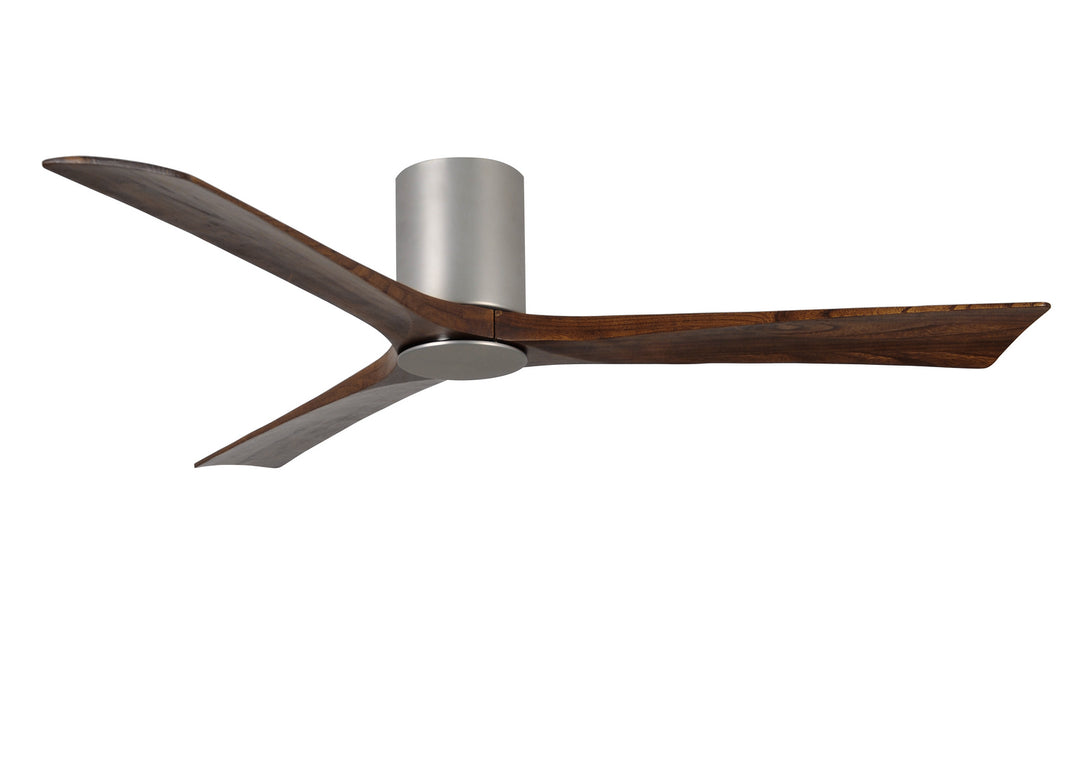 Matthews Fan Company Irene IR3HLK-BN-WA-60 Ceiling Fan 60 - Brushed Nickel, Walnut Tone/