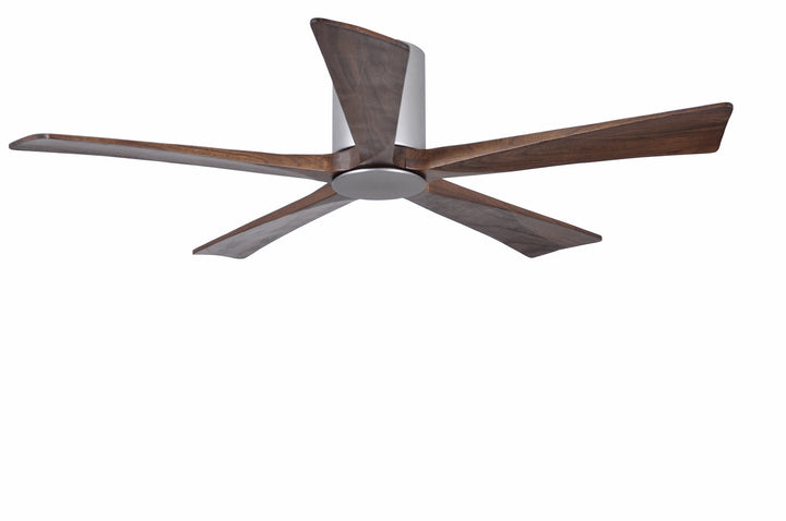 Matthews Fan Company Irene IR5HLK-BN-WA-52 Ceiling Fan 52 - Brushed Nickel, Walnut Tone/