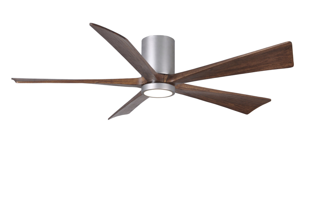 Matthews Fan Company Irene IR5HLK-BN-WA-60 Ceiling Fan 60 - Brushed Nickel, Walnut Tone/