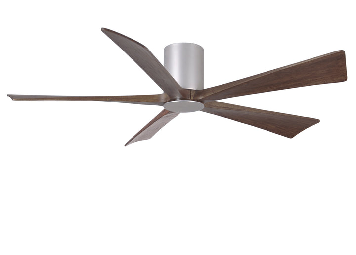 Matthews Fan Company Irene IR5HLK-BN-WA-60 Ceiling Fan 60 - Brushed Nickel, Walnut Tone/