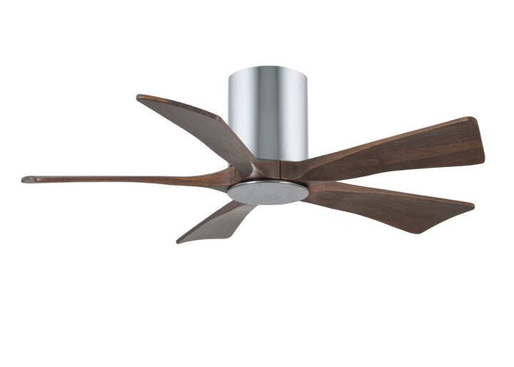 Matthews Fan Company Irene IR5HLK-CR-WA-42 Ceiling Fan 42 - Polished Chrome, Walnut Tone/