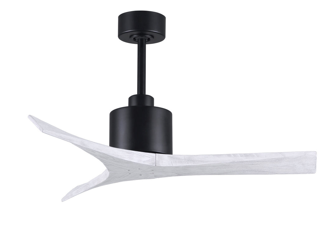 Matthews Fan Company Mollywood MW-BK-MWH-42 Ceiling Fan 42 - Matte Black, Matte White/