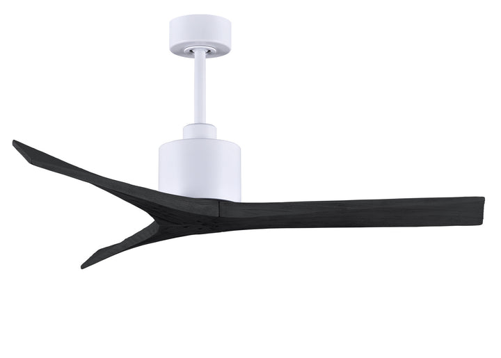 Matthews Fan Company Mollywood MW-MWH-BK-52 Ceiling Fan 52 - Matte White, Matte Black/