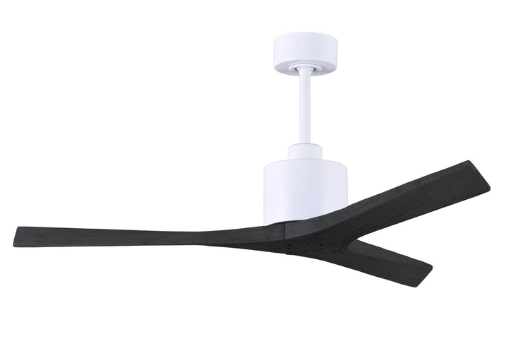 Matthews Fan Company Mollywood MW-MWH-BK-52 Ceiling Fan 52 - Matte White, Matte Black/