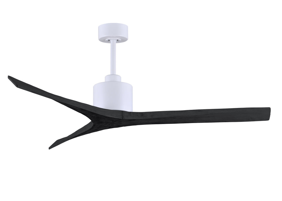 Matthews Fan Company Mollywood MW-MWH-BK-60 Ceiling Fan 60 - Matte White, Matte Black/