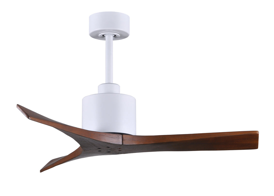 Matthews Fan Company Mollywood MW-MWH-WA-42 Ceiling Fan 42 - Matte White, Walnut/