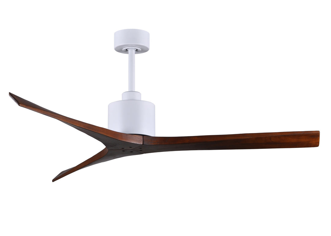 Matthews Fan Company Mollywood MW-MWH-WA-60 Ceiling Fan 60 - Matte White, Walnut/