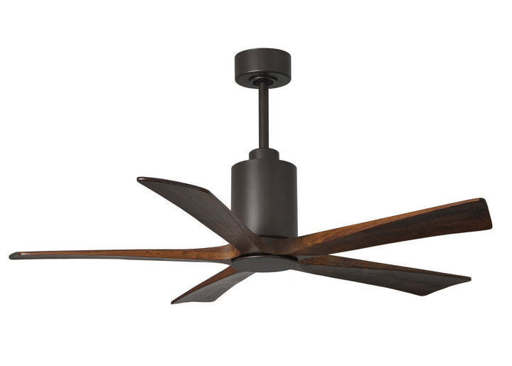 Matthews Fan Company Patricia PA5-TB-WA-52 Ceiling Fan 52 - Textured Bronze, Walnut Tone/