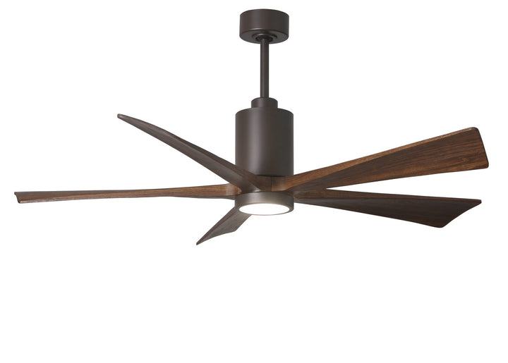 Matthews Fan Company Patricia PA5-TB-WA-60 Ceiling Fan 60 - Textured Bronze, Walnut Tone/