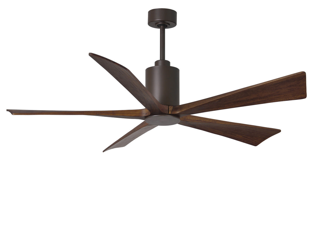 Matthews Fan Company Patricia PA5-TB-WA-60 Ceiling Fan 60 - Textured Bronze, Walnut Tone/