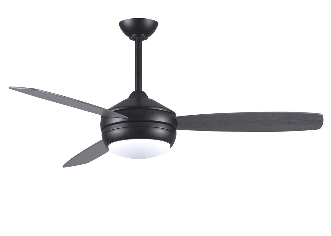 Matthews Fan Company T-24 T24-BK-OOBK-52 Ceiling Fan 52 - Matte Black, Old Oak/Matte Black/