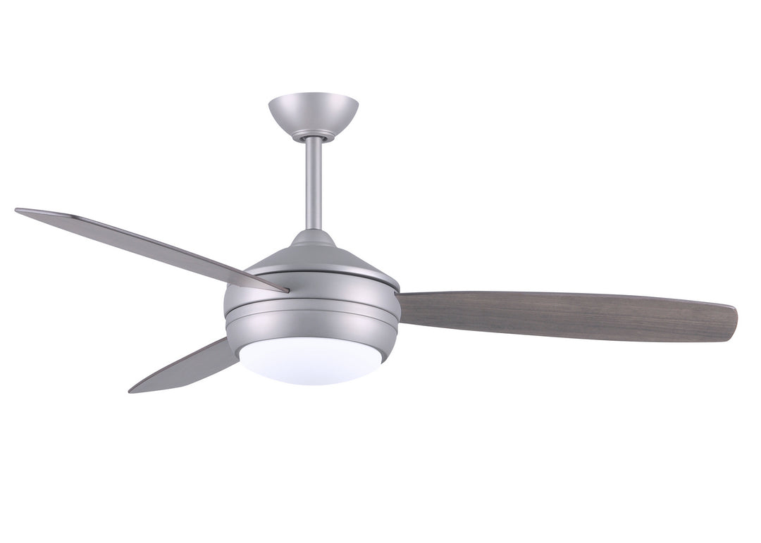 Matthews Fan Company T-24 T24-BN-GAWA-52 Ceiling Fan 52 - Brushed Nickel, Gray Ash/Walnut/