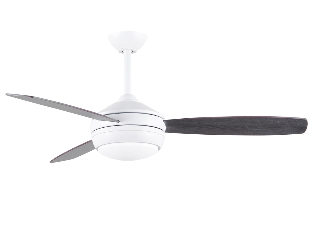 Matthews Fan Company T-24 T24-MWH-OOBK-52 Ceiling Fan 52 - Matte White, Old Oak/Matte Black/