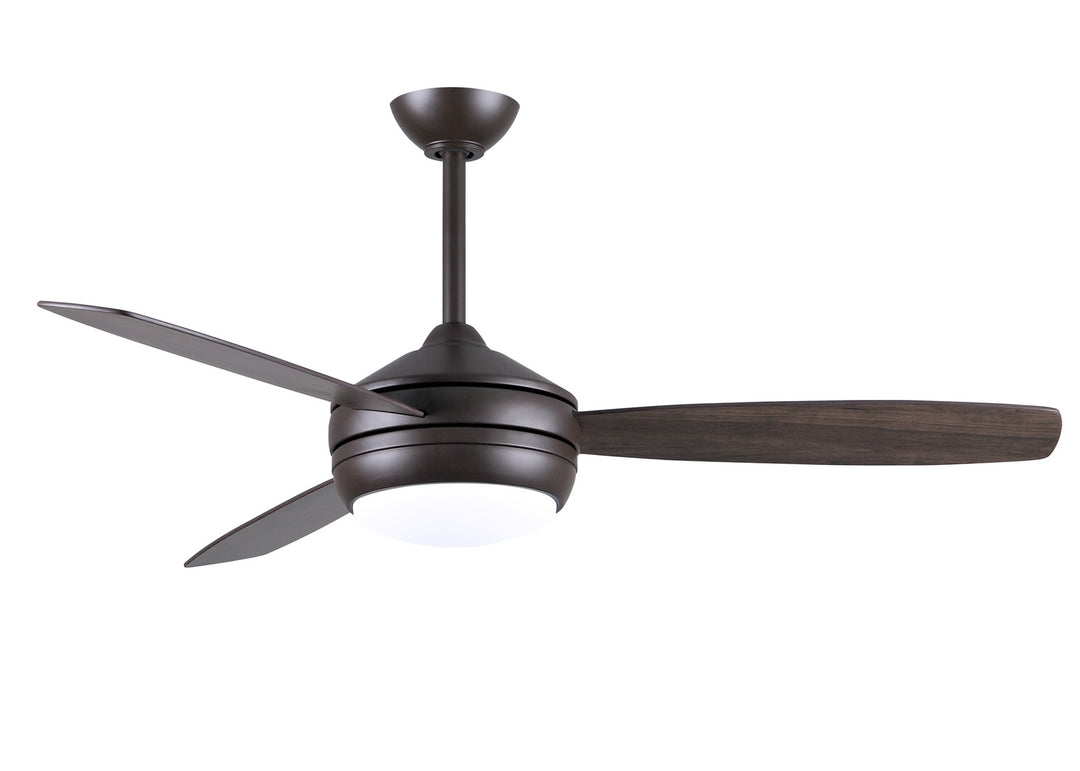 Matthews Fan Company T-24 T24-TB-GAWA-52 Ceiling Fan 52 - Textured Bronze, Gray Ash/Walnut/