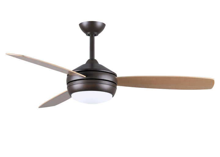 Matthews Fan Company T-24 T24-TB-MABW-52 Ceiling Fan 52 - Textured Bronze, Maple/Barn Wood/