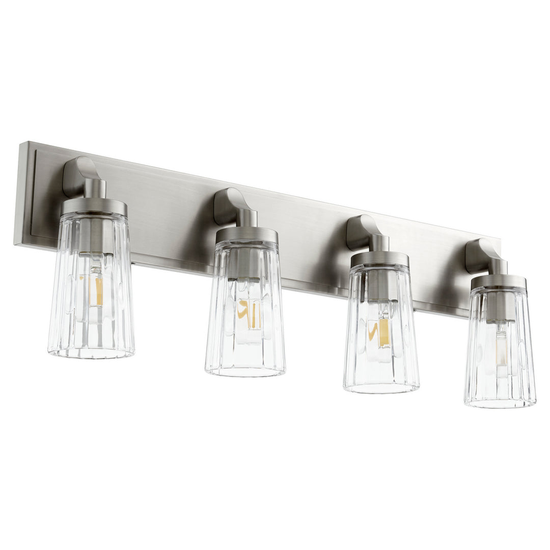 Quorum 5201 Series 5201-4-65 Bath Vanity Light 29 in. wide - Satin Nickel