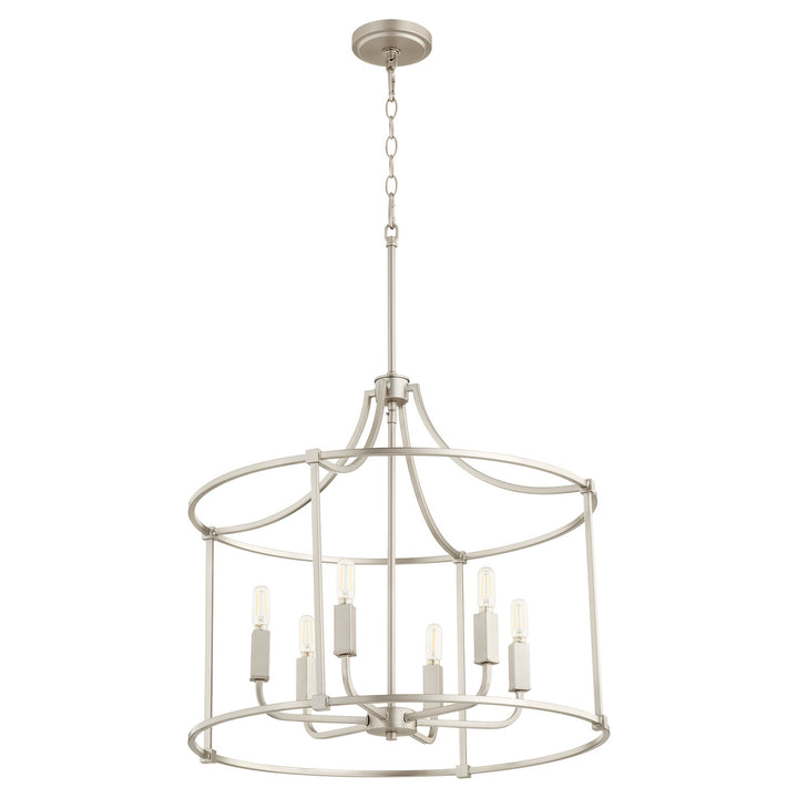 Quorum Olympus 646-6-65 Pendant Light - Satin Nickel