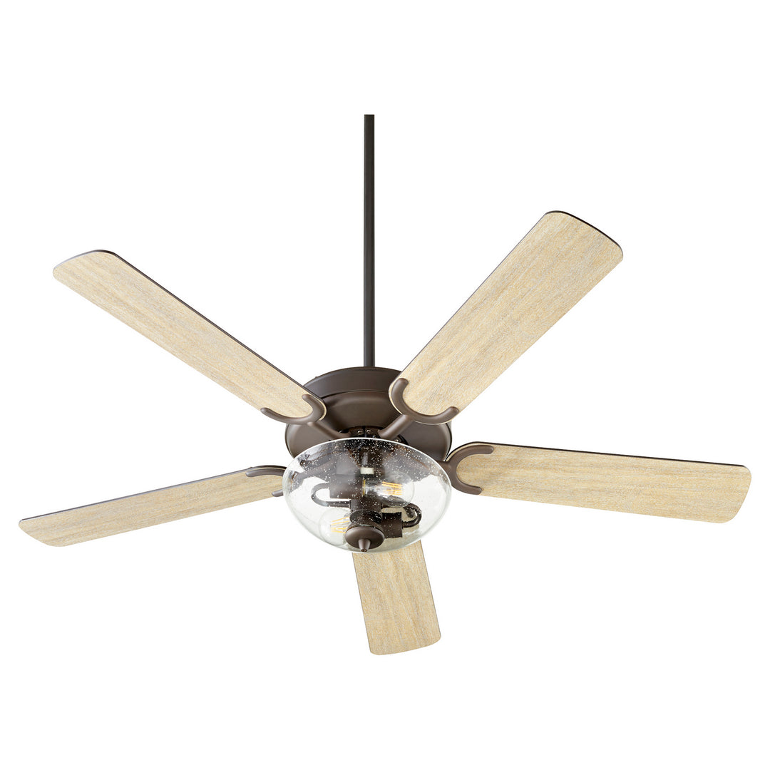 Quorum Virtue 6525-2286 Ceiling Fan 52 in. - Oiled Bronze, Oiled Bronze/Weathered Oak